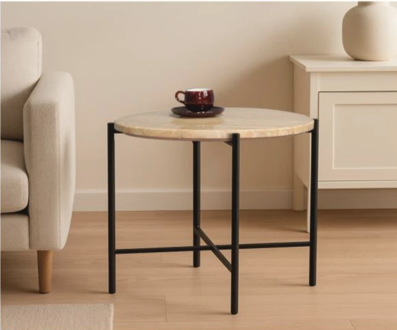 שולחן קפה עגול טרונטין