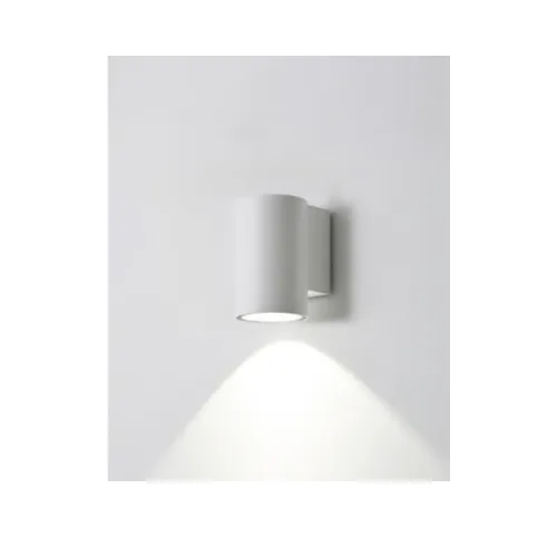מנורת קיר חוץ וולקן 1X8 בינוני לבן / שחור CCT