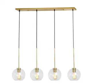 גוף תאורה וינטאג' 1009 רביעיה על פס פליז (24811)