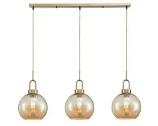 גוף תאורה וינטאג' תרזה *3 על פס (25654)