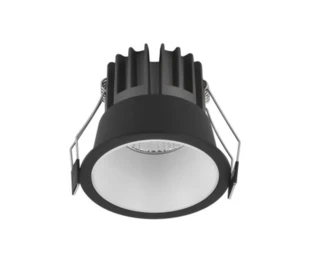 שקוע קלאס LED 12W שחור +לבן (27341)1