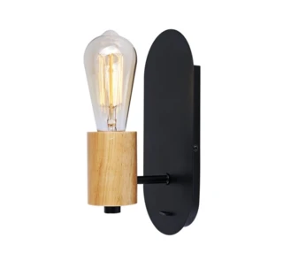 וינטג קיר 22006 שחור + עץ (25998)