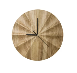 שעון קיר דמוי עץ