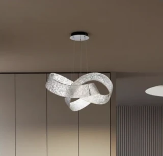 מנורת תלייה צמה עגולה בינונית