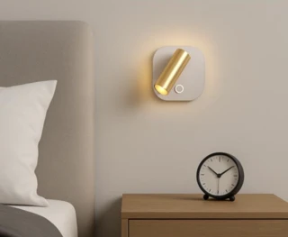 מנורת קיר דקורטיבית לקריאה בסיס מרובע