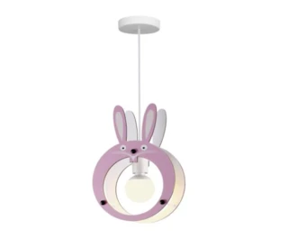 מנורת תלייה לחדר ילדים ארנב