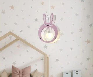 מנורת תלייה לחדר ילדים ארנב