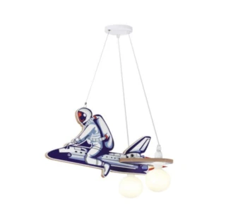 מנורת תלייה לחדר ילדים חללית