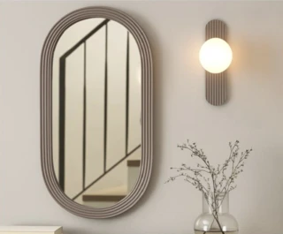 מנורת קיר דקורטיבית דגם 24021 קרם/שחור