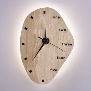 שעון קיר עם תאורה טרונטין 5019