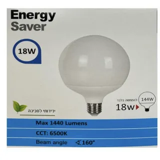 נורה יגואר גלוב G120 18W אור לבן LED (27082)