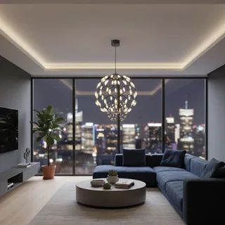 מנורת תלייה יוקרתית גחלילית כדור קוטר LED 75W 80 (24436)