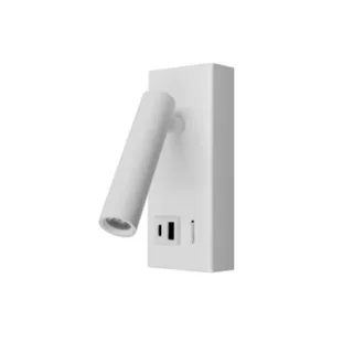 מנורת קיר קריאה משולב לבן/שחור/נחושת