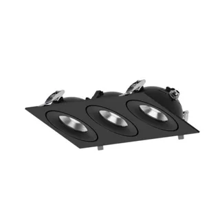 דקור שקוע 4508 נשלף שלישיה 3X12W שחור/לבן CCT