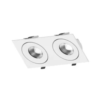 דקור שקוע 4508 נשלף זוגי 2X12W לבן/שחור CCT