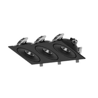 דקור שקוע 4508 נשלף שלישיה 3X8W שחור/לבן CCT