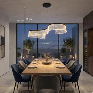 מנורת תלייה מפוארת קלריסה