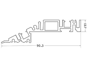 פרופיל תאורה סכין