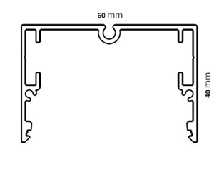 פרופיל תאורה מידי טרימלס