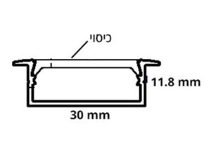 פרופיל תאורה 8 כפול