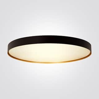 מנורה צמודת תקרה סידרא לד שחור פס זהב CCT