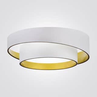 מנורה צמודת תקרה קרן לד לבן פס זהב