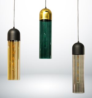 מנורת תלייה אביגיל זכוכית E27