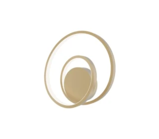 מנורת קיר עדינה עגולהלוטוס זהב