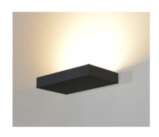 מנורת קיר אפלייט ארוך שחור LED CCT