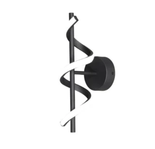 מנורת קיר מקדח שחור