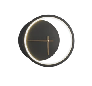 שעון קיר שחור מואר ליקוי חמה