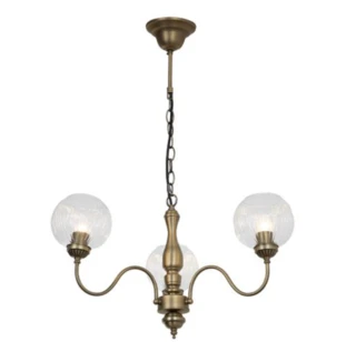 מנורת תלייה וינטאג' רומא 3 נורות