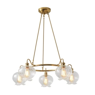 מנורת תלייה וינטאג' פריז 5 נורות