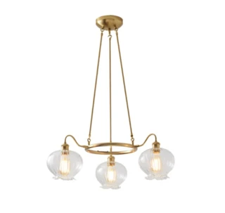 מנורת תלייה וינטאג' פריז 3 נורות