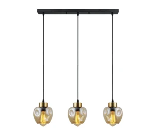 מנורת תלייה וינטאג' שלישיה על פס גלוריה