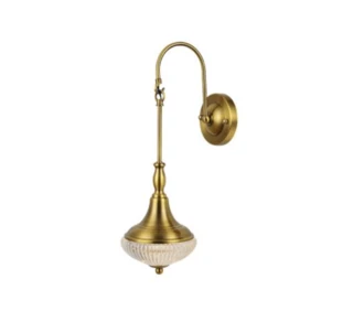 מנורת קיר וינטאג' זהב