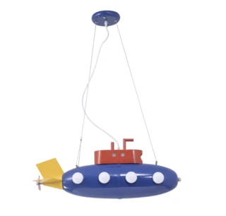 מנורת תלייה לחדר ילדים צוללת