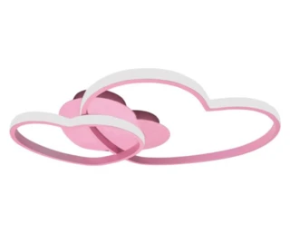 מנורה צמודת תקרה לבבות לחדר ילדים