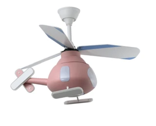 מאוורר תקרה לחדר ילדים עם תאורה מסוק