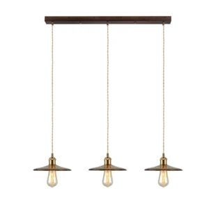 מנורת תלייה וינטאג' שלישייה מעל האי דגם TAI