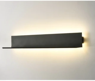 מנורת קיר פס מדף קיר 1865 שחור LED