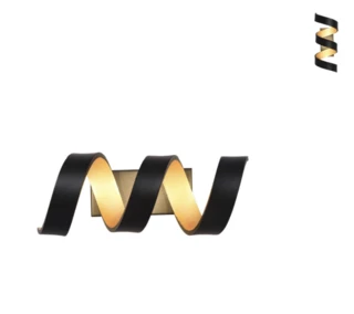 מנורת קיר דקור קיר LED 12W 20214 שחור +זהב