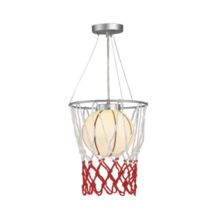 מנורת תלייה לחדר ילדים כדור סל