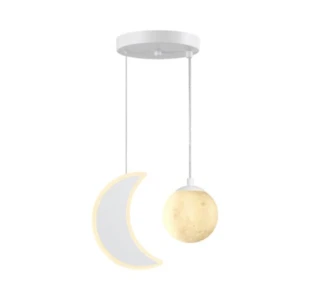 מנורת תלייה לחדר ילדים ירח
