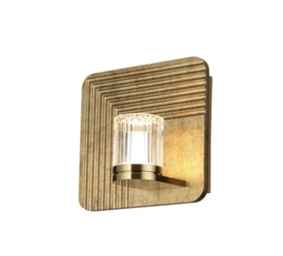 מנורת קיר לחדר שינה לצידי המיטה שחור/זהב