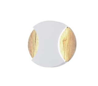 מנורת קיר דקורטיבית עגולה לבן/שחור