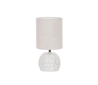 מנורת שולחן לבנה 464A שקוף