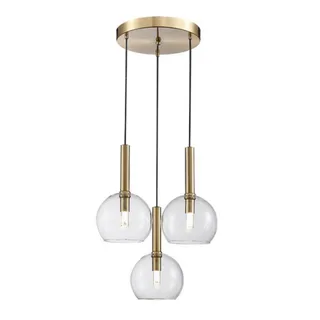 מנורת תלייה וינטג שלישה קלי על צלחת פליז LED 15W (25010) 1072