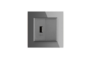 פאנל שקע USB בעיצוב זכוכית